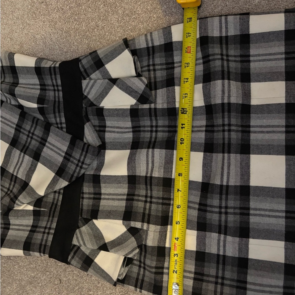 Black & White Plaid Sheath Dress with Waist Detail Karen Millen - Picture 14 of 14